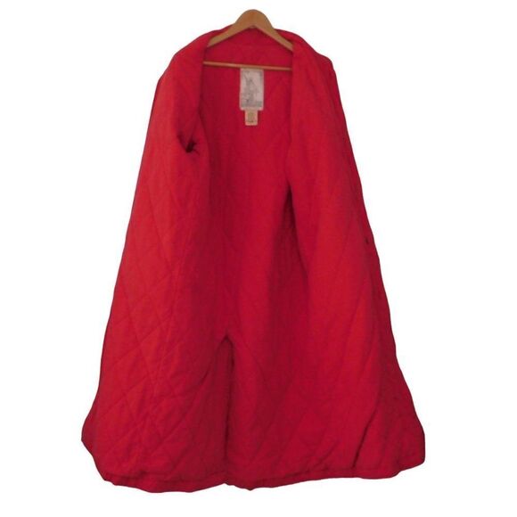 Vintage Long Canvas Cotton Barn Coat Field Chore Lined Insulated Pink Sz Small - Picture 6 of 10